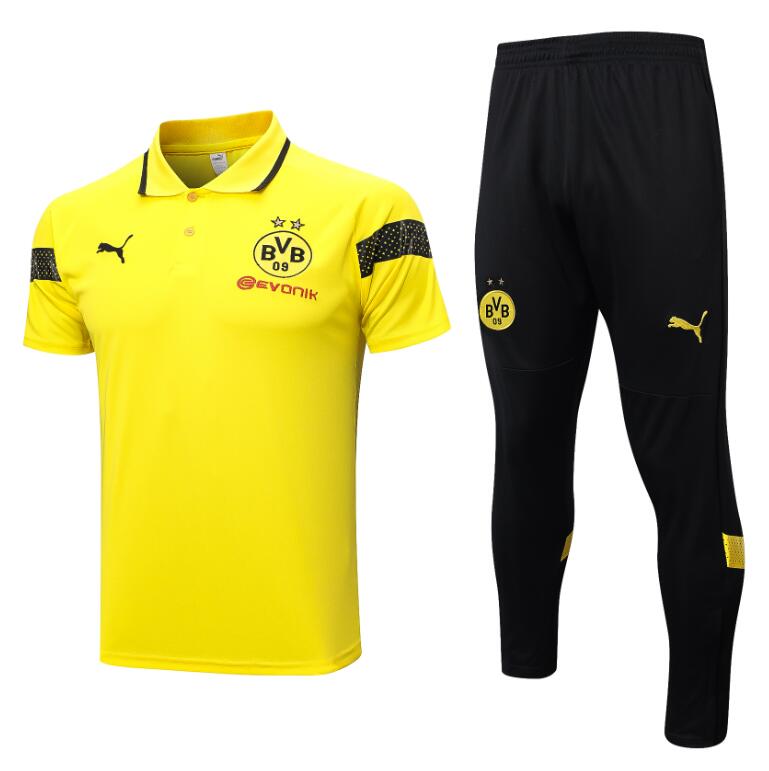 Polo Borussia Dortmund Pre-match 23/24 Amarillo + Pantalones