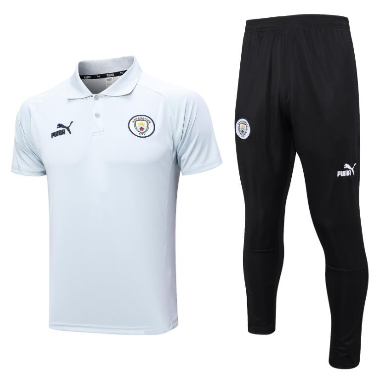 Polo MANCHESTER CITY Pre-Match 23/24 Gris Claro + Pantalones