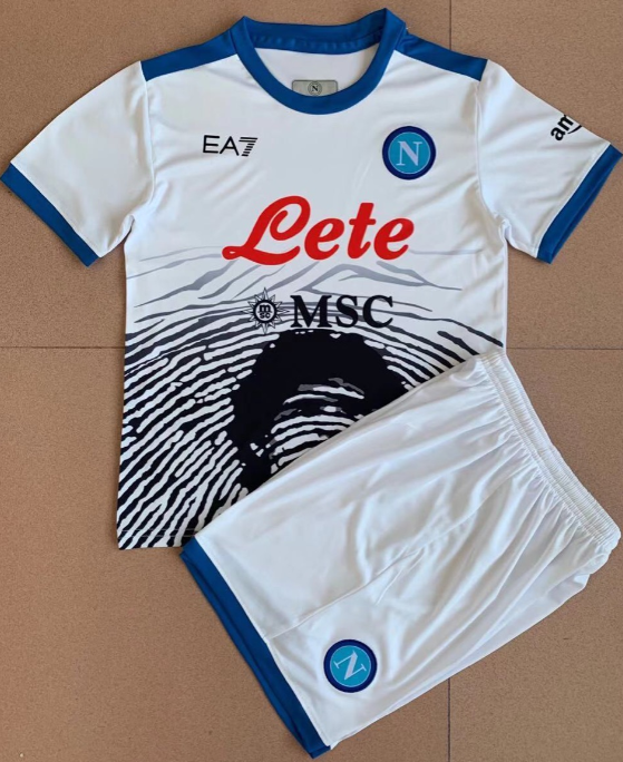 Camisetas Napoli Conmemorativas De Maradona Blanco Niño