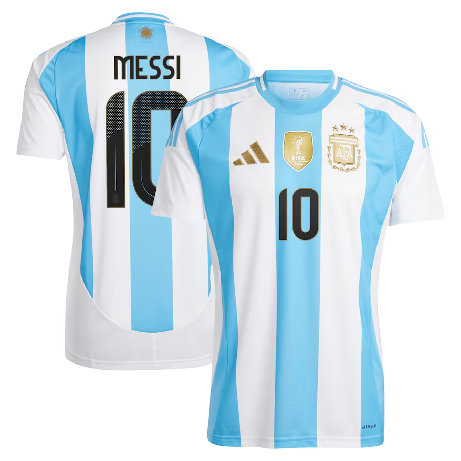Camiseta Argentina 1ª Equipación 2024 Messi #10