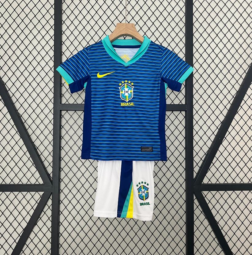 Camiseta Brasil Segunda Equipación 2024 Niño