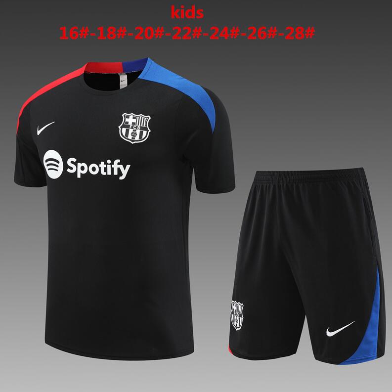 Camiseta FC Barcelona Pre-Match 2023-2024 Negro Niño + Pantalones