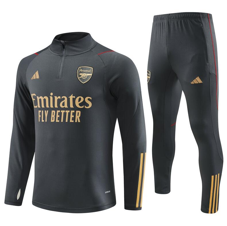 Chandal Entrenamiento Arsenal 2023-2024 Gris (Hombre/Niño) + Pantalones