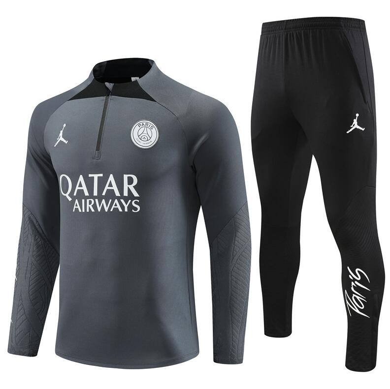 Chandal Entrenamiento París Saint-Germain 23/24 Gris (Hombre/Niño) + Pantalones