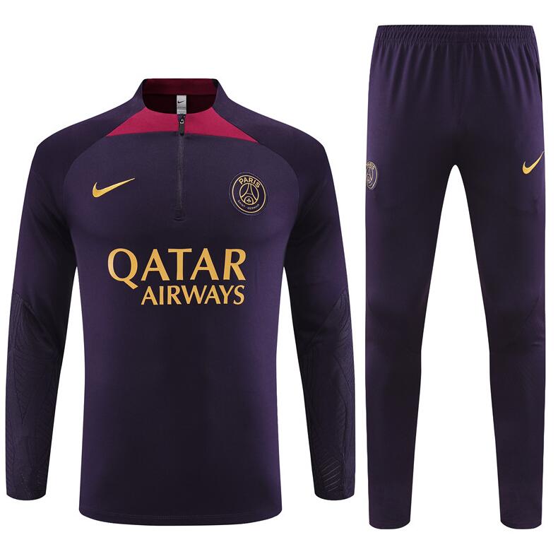 Sudadera Fc París Saint-Germain Púrpura 23/24 (Hombre/Niño) + Pantalones
