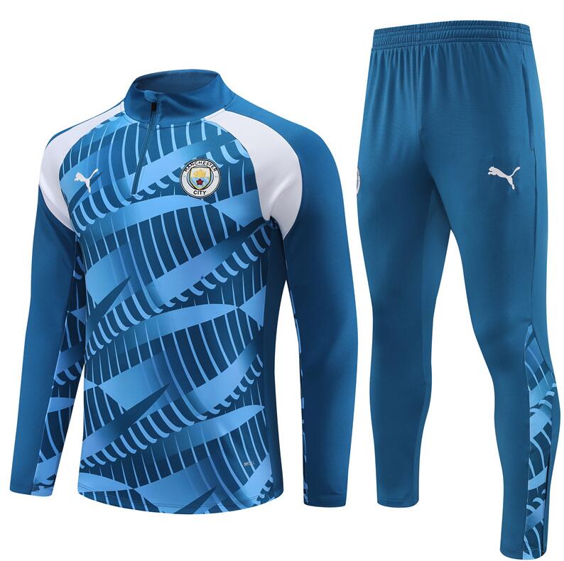 Sudadera Manchester City 23/24 Azul + Pantalones