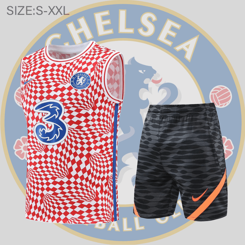 Camiseta Sin Mangas 22/23 Chelsea Conjunto De Entreno