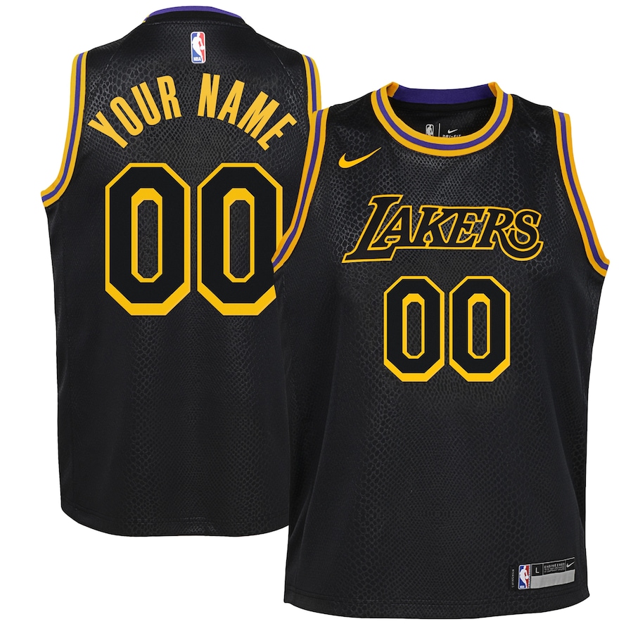 Camiseta Swingman de Los Angeles Lakers Mamba Classic Edition - Personalizada - NIÑO