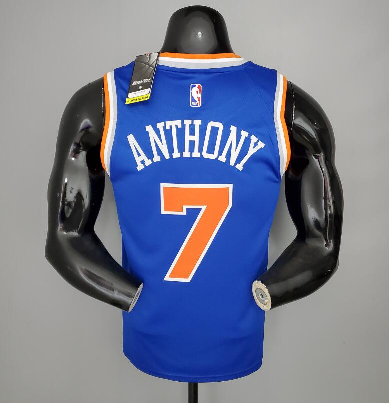 Camiseta 2021 ANTHONY#7 Knicks Blue