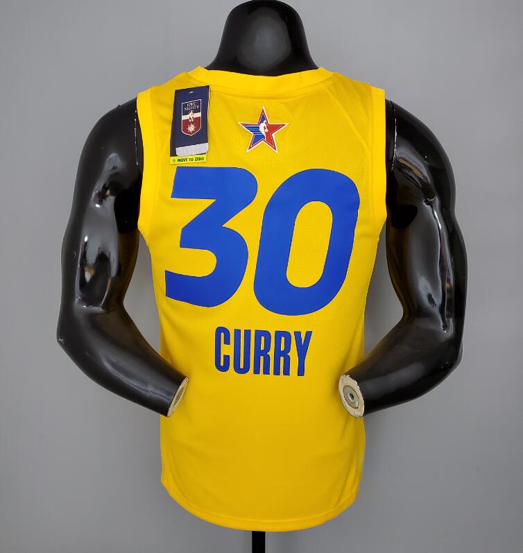 Camiseta 2021 CURRY#30 All-Star Yellow