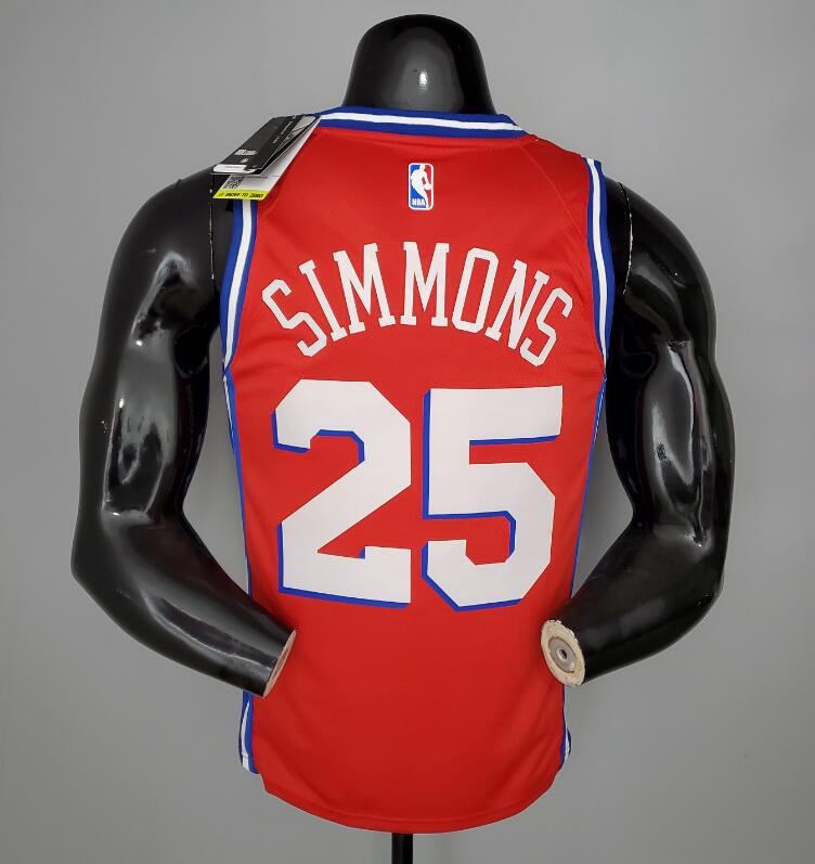 Camiseta 2021 SIMMONS#25 76ers Jordan Themed
