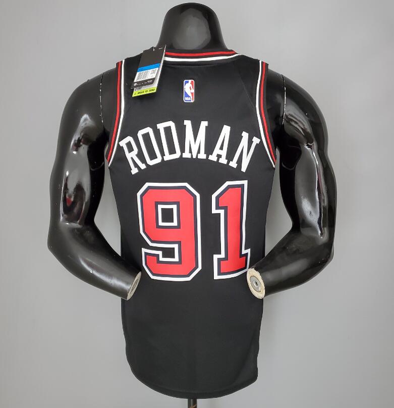 Camiseta RODMAN#91 Chicago Bulls black