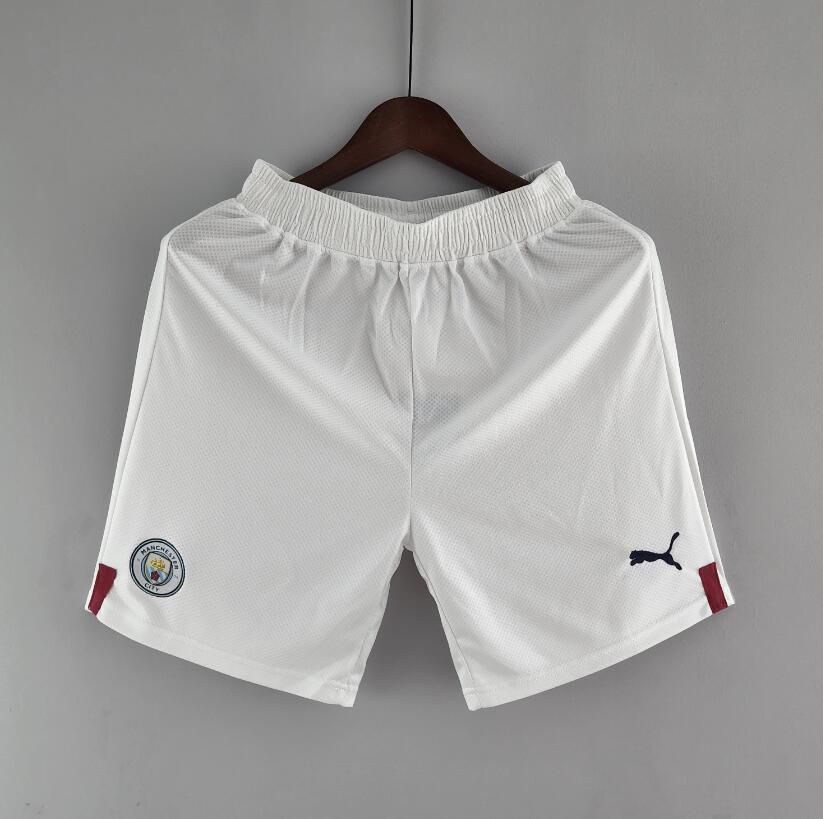 Pantalón Corto Manchester City Blanco 22/23