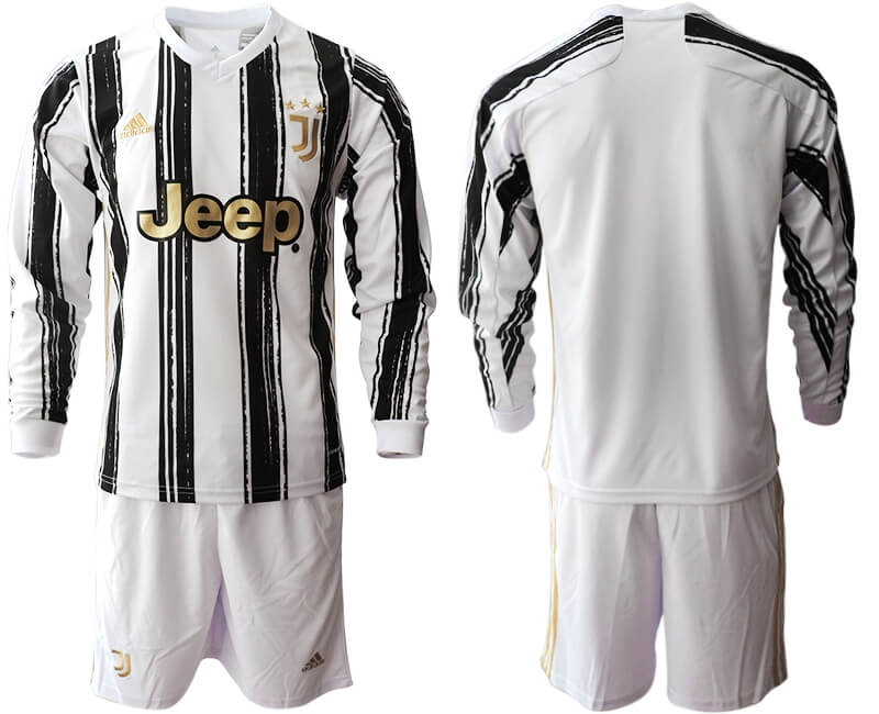 Primera Equipacion Camiseta Juventus Manga Larga 2020/2021