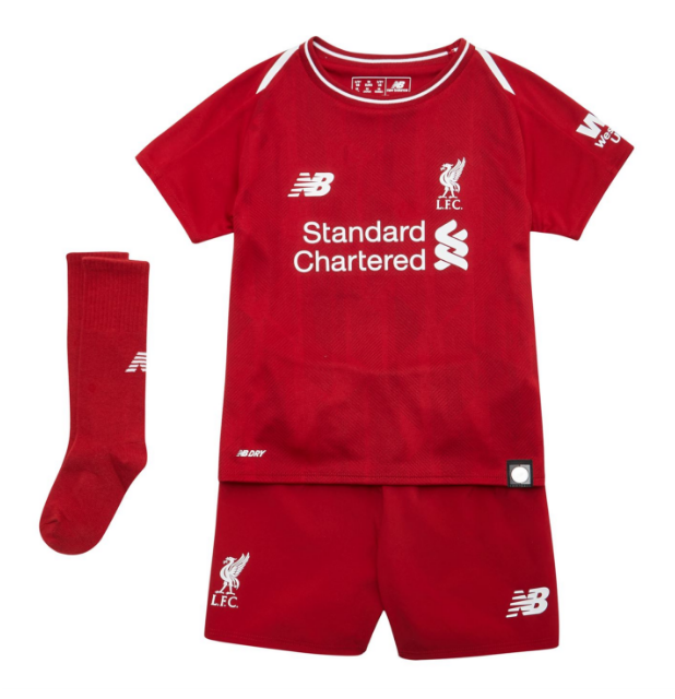 CAMISETA New Balance Liverpool PRIMERA EQUIPACIÓN Mini Kit 17/18