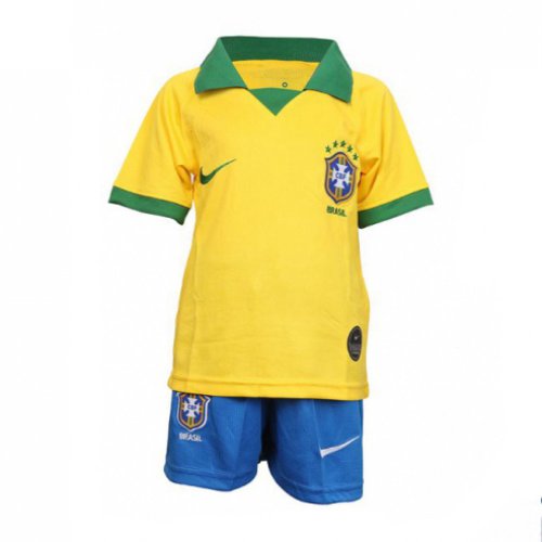 Camiseta Brasil 1ª Equipación 2019 Niño