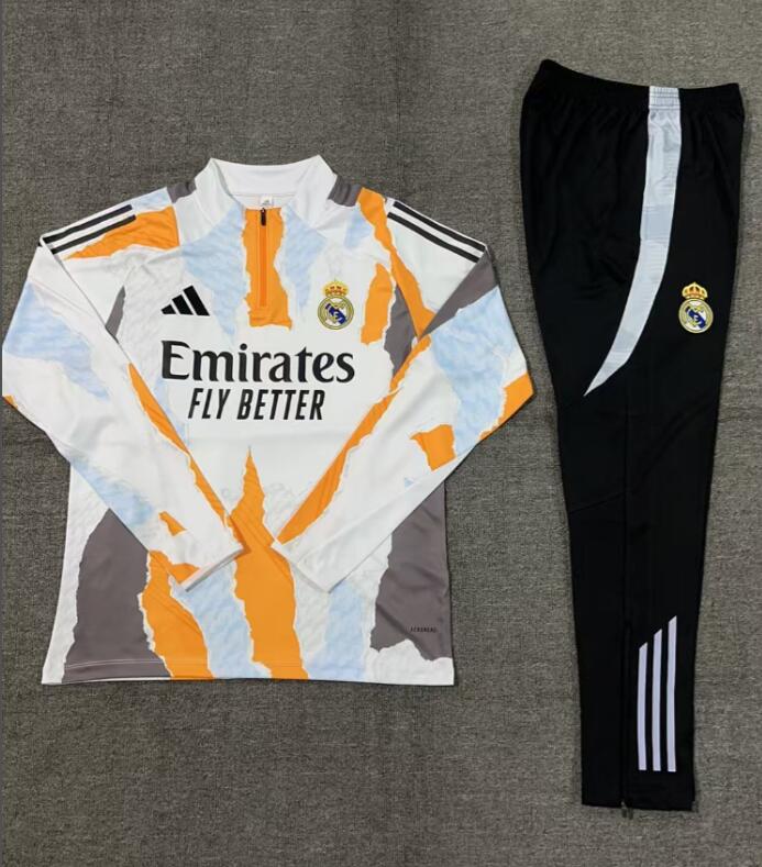 Chandals Real Madrid (Hombre/Niño) 24/25 + Pantalones Amarillo y Blanco