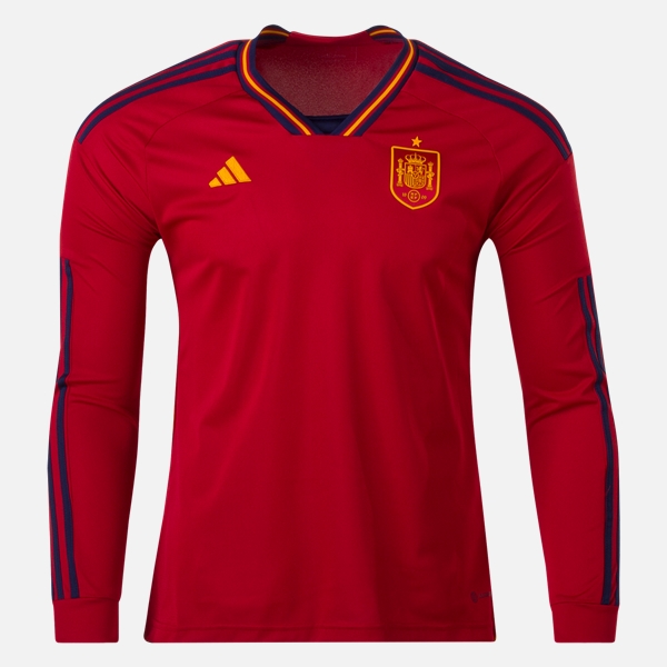 Camiseta España Primera Equipación Mundial Qatar 2022 ML