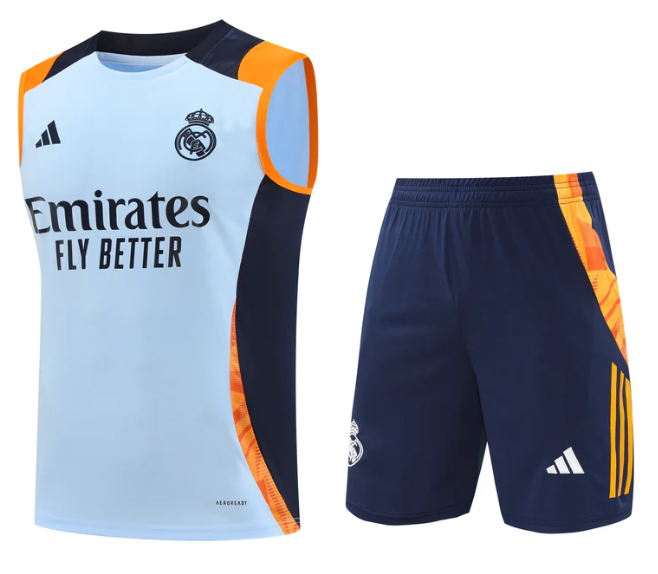 Camiseta Sin Mangas Real Madrid CF Pre-Match 2025 + Pantalones