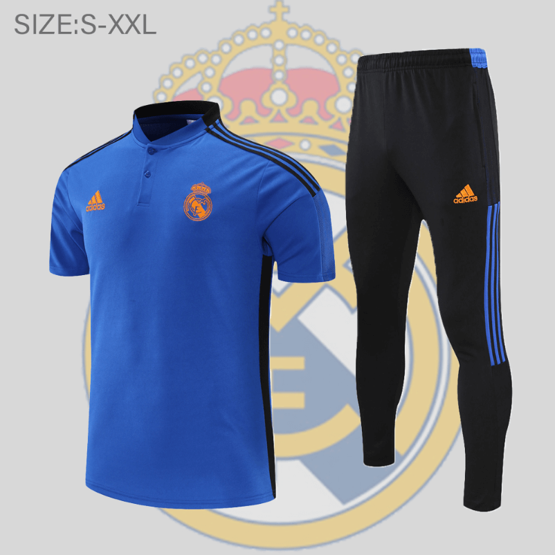 POLO Real Madrid Blanco KIT Azul