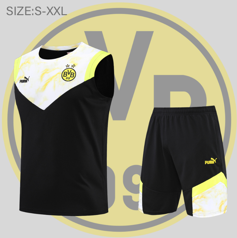 Camiseta de Entrenamiento Borussia Dortmund 2022-2023 Sin Mangas Negro