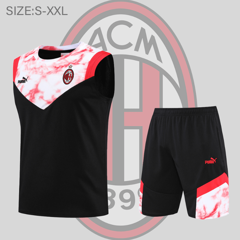 Camiseta De Fútbol Sin Mangas AC MILAN Pre-Match 22/23