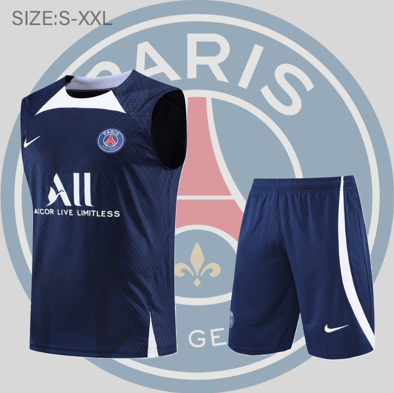 Camiseta De Fútbol Sin Mangas PSG Pre-Match 22/23 Navy