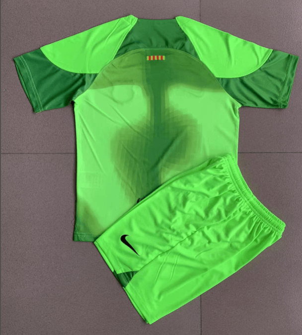 Camiseta Portero Barcelona Verde 22/23 Niño