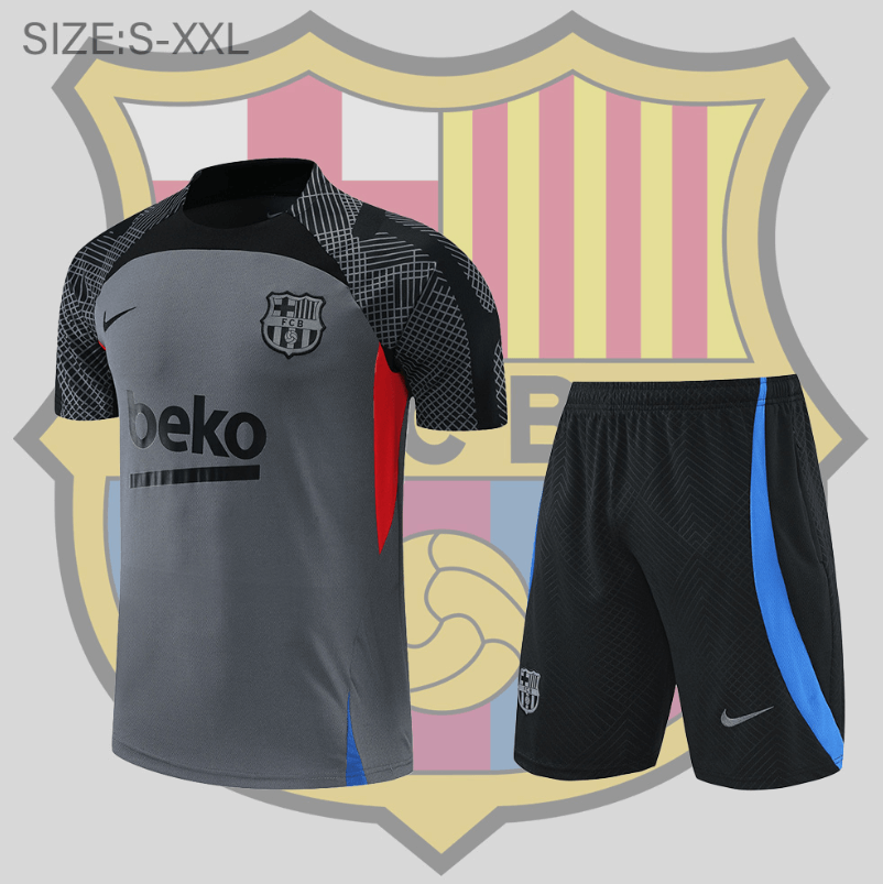 Camiseta Ropa De Entrenamiento De B-arcelona 22/23 + Pantalones