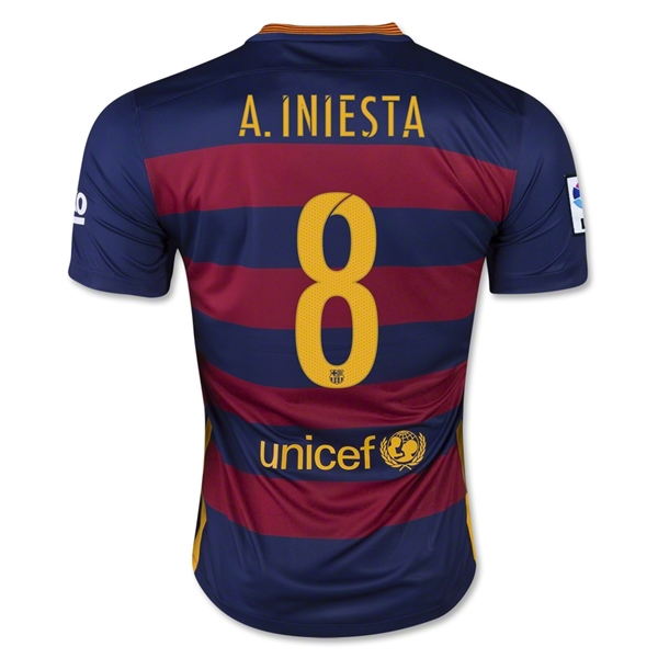 CAMISETA Barcelona 15/16 A. INIESTA PRIMERA EQUIPACIÓN