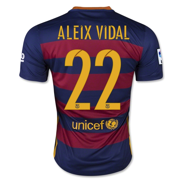 CAMISETA B-arcelona 15/16 ALEIX VIDAL PRIMERA EQUIPACIÓN