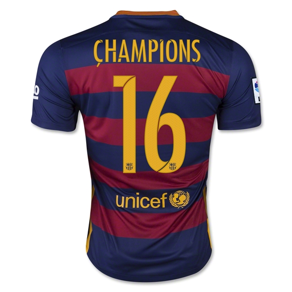 CAMISETA B-arcelona 2016 CHAMPIONS PRIMERA EQUIPACIÓN