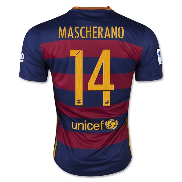 CAMISETA B-arcelona 15/16 MASCHERANO PRIMERA EQUIPACIÓN