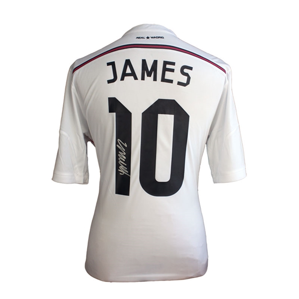CAMISETA James Rodriguez Signed Real Madrid 14/15 PRIMERA EQUIPACIÓN