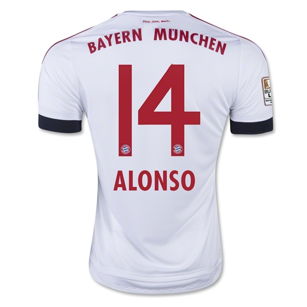 CAMISETA Bayern Munich 15/16 ALONSO SEGUNDA EQUIPACIÓN