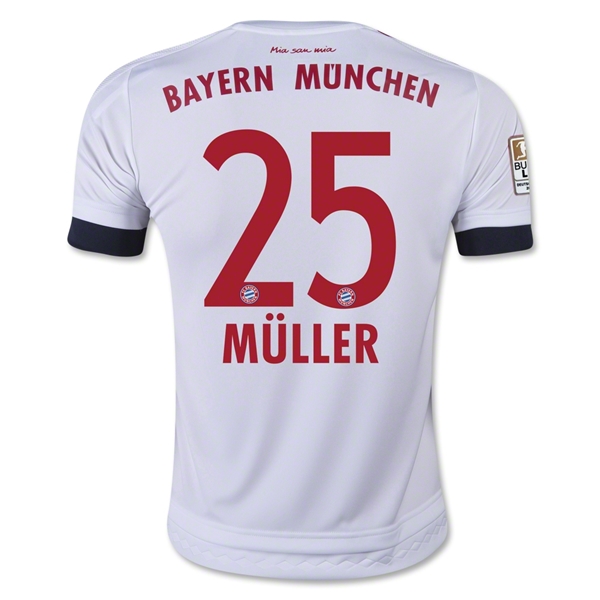 CAMISETA Bayern Munich 15/16 MULLER NIÑOS SEGUNDA EQUIPACIÓN
