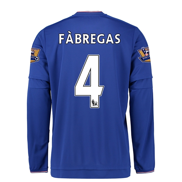 CAMISETA Chelsea 15/16 4 FABREGAS LS NIÑOS PRIMERA EQUIPACIÓN