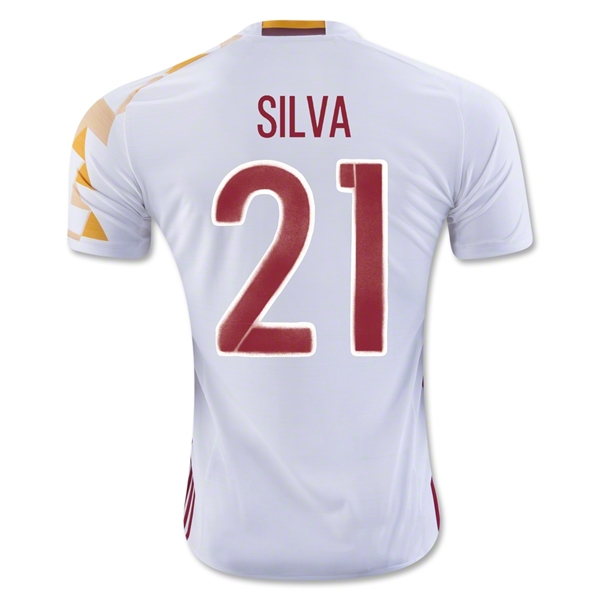 CAMISETA España 2016 SILVA SEGUNDA EQUIPACIÓN