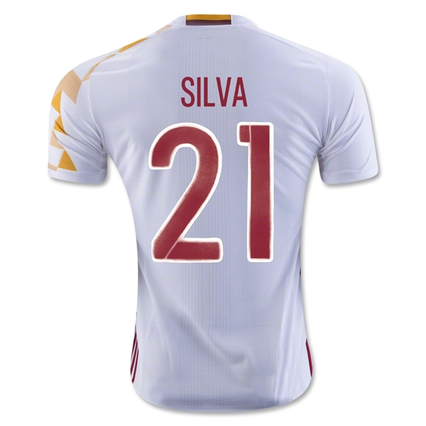 CAMISETA España 2016 SILVA Authentic SEGUNDA EQUIPACIÓN