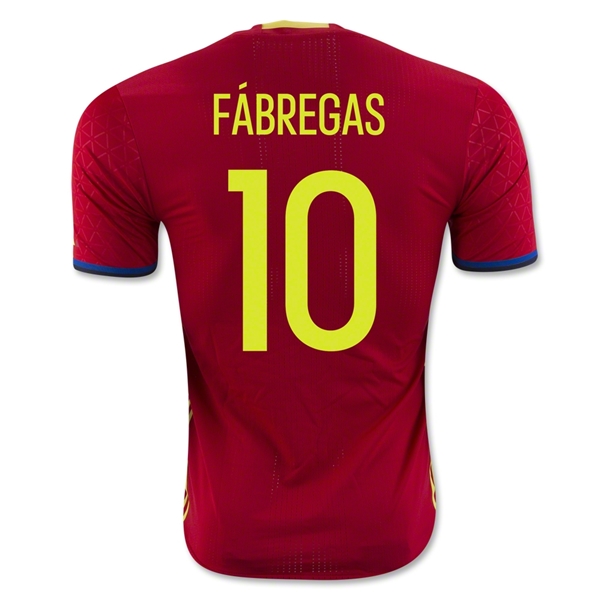 CAMISETA España 2016 FABREGAS Authentic PRIMERA EQUIPACIÓN