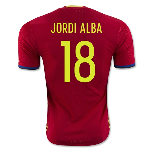 CAMISETA España 2016 JORDI ALBA Authentic PRIMERA EQUIPACIÓN