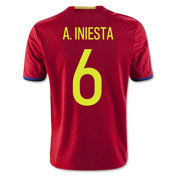 CAMISETA España 2016 A. INIESTA NIÑOS PRIMERA EQUIPACIÓN