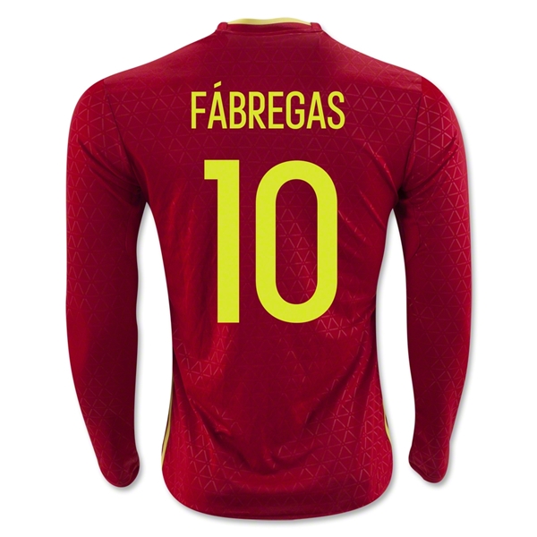 CAMISETA España 2016 FABREGAS LS PRIMERA EQUIPACIÓN