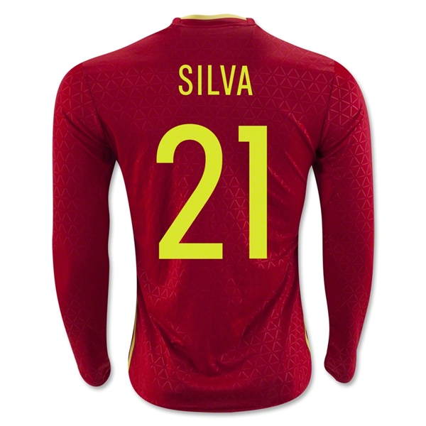 CAMISETA España 2016 SILVA LS PRIMERA EQUIPACIÓN