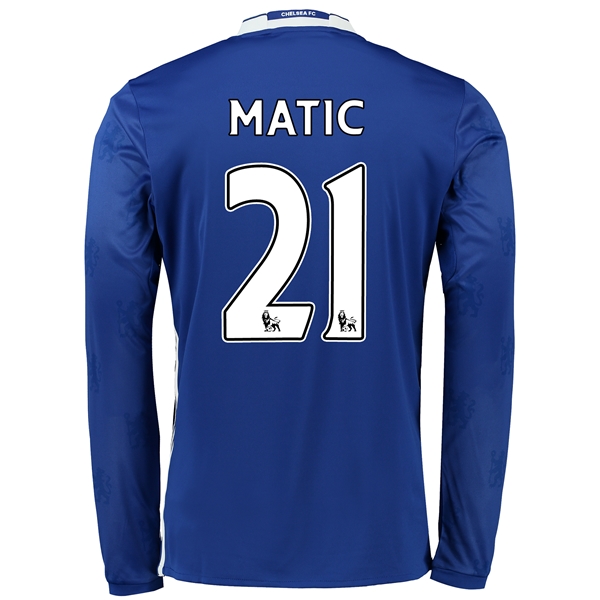 CAMISETA Chelsea 16/17 21 MATIC LS PRIMERA EQUIPACIÓN