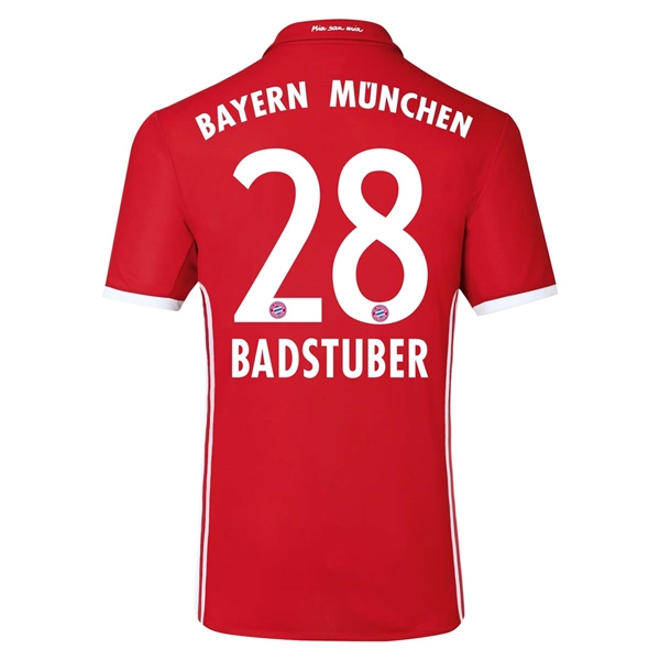 CAMISETA Bayern Munich 16/17 BADSTUBER PRIMERA EQUIPACIÓN