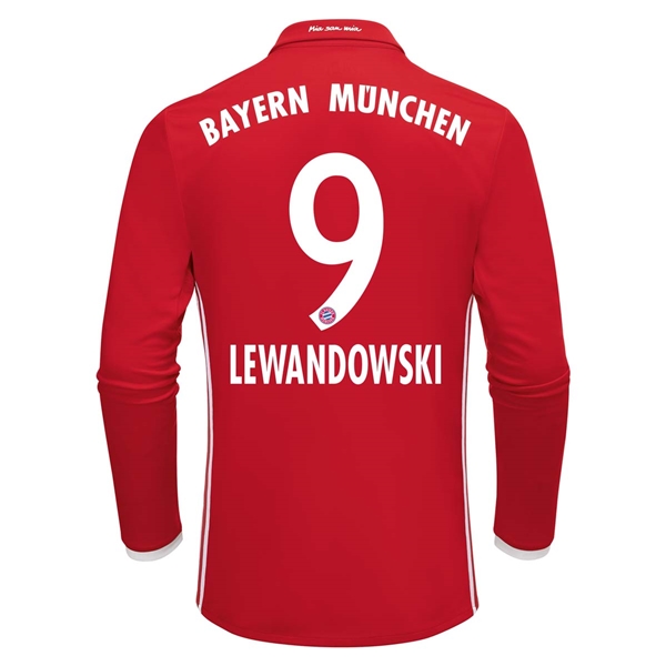 CAMISETA Bayern Munich 16/17 LEWANDOWSKI LS PRIMERA EQUIPACIÓN