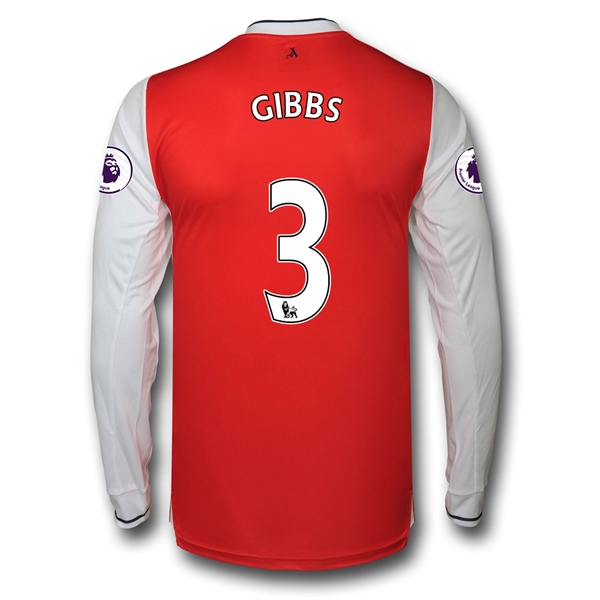 CAMISETA Arsenal 16/17 3 GIBBS LS PRIMERA EQUIPACIÓN