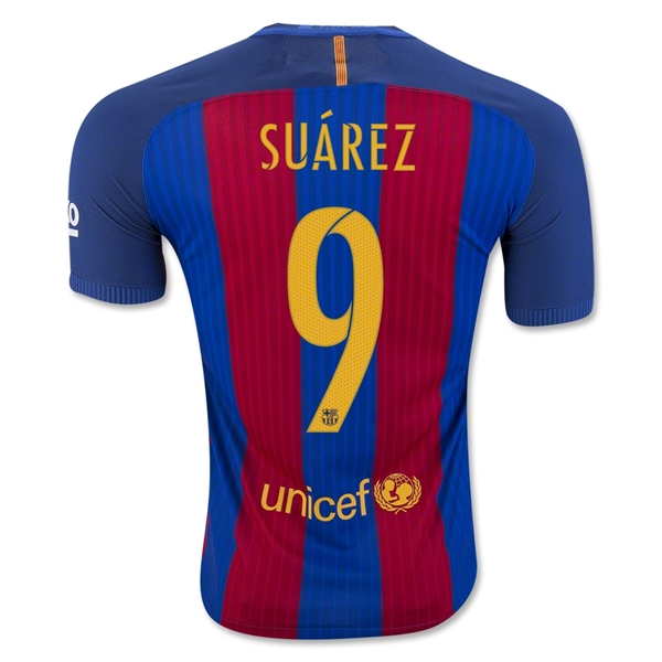 CAMISETA B-arcelona 16/17 SUAREZ Authentic PRIMERA EQUIPACIÓN
