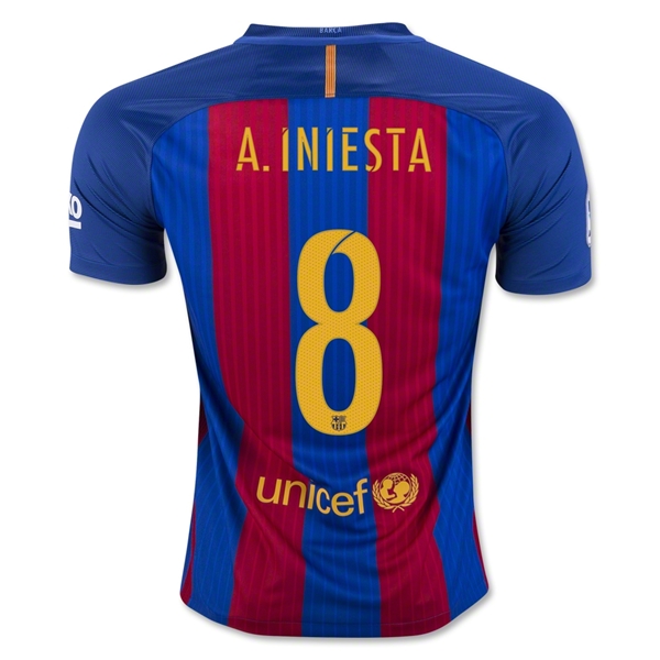 CAMISETA Barcelona 16/17 A. INIESTA PRIMERA EQUIPACIÓN